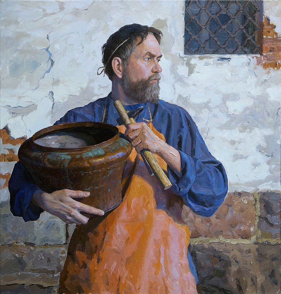 «Мастеровой», 2016, холст, масло