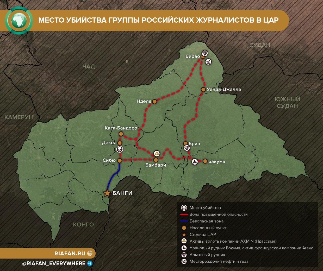 Три года со дня трагедии: как изменилась ЦАР после гибели российских журналистов Весь мир