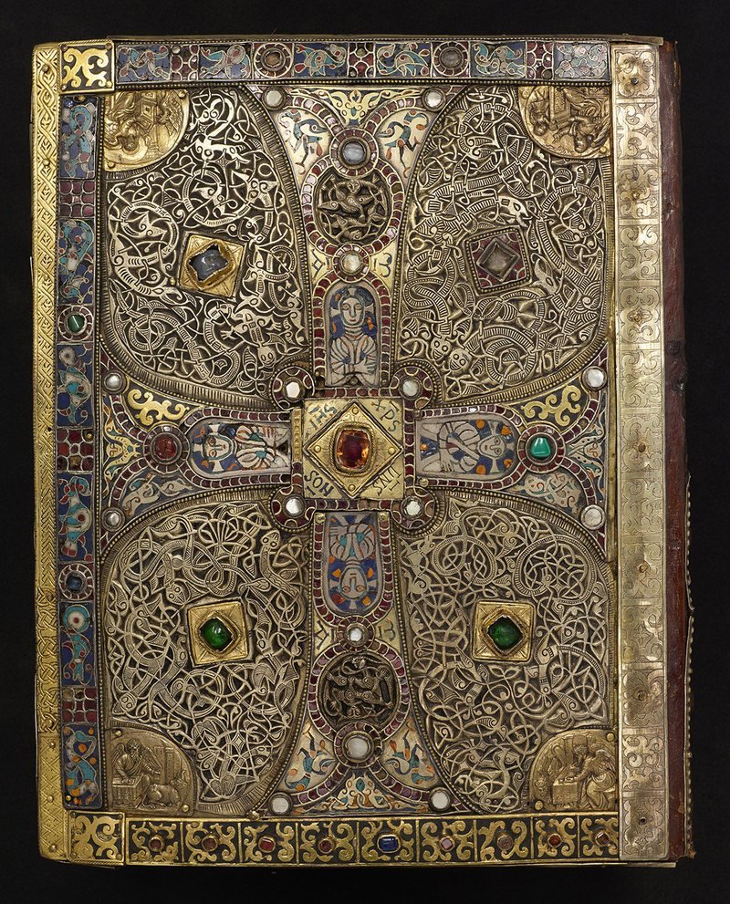Задняя обложка евангелия Линдау, возможно, Зальцбург, последняя четверть восьмого века, между 880 и 899 годами драгоценности, книги, обложки, рукописи, средневековье