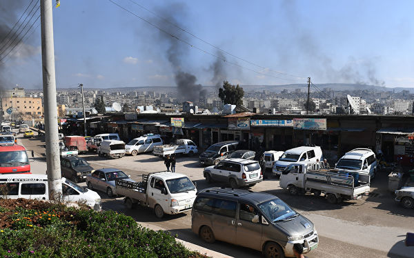 В Африне во время турецкой военной операции против курдского анклава. 28 января 2018