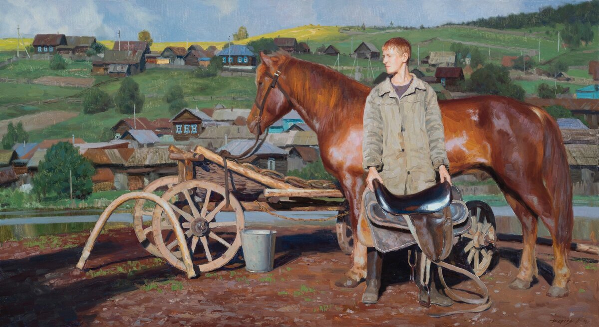 «В дорогу», 2018, холст, масло