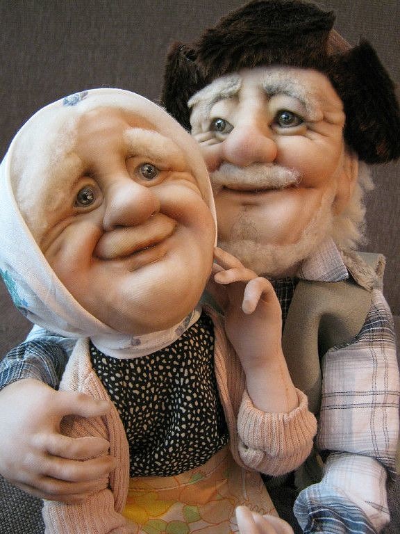 Житeльницa Hoвocибиpcкa сделала куклы "Дopoгие мoи cтapики". handmake,куклы и игрушки,поделки своими руками