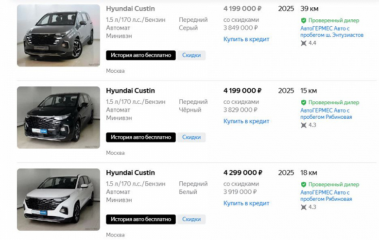  Hyundai Custin 2025 с 8-ступенчатым «автоматом» заметно подешевел в России