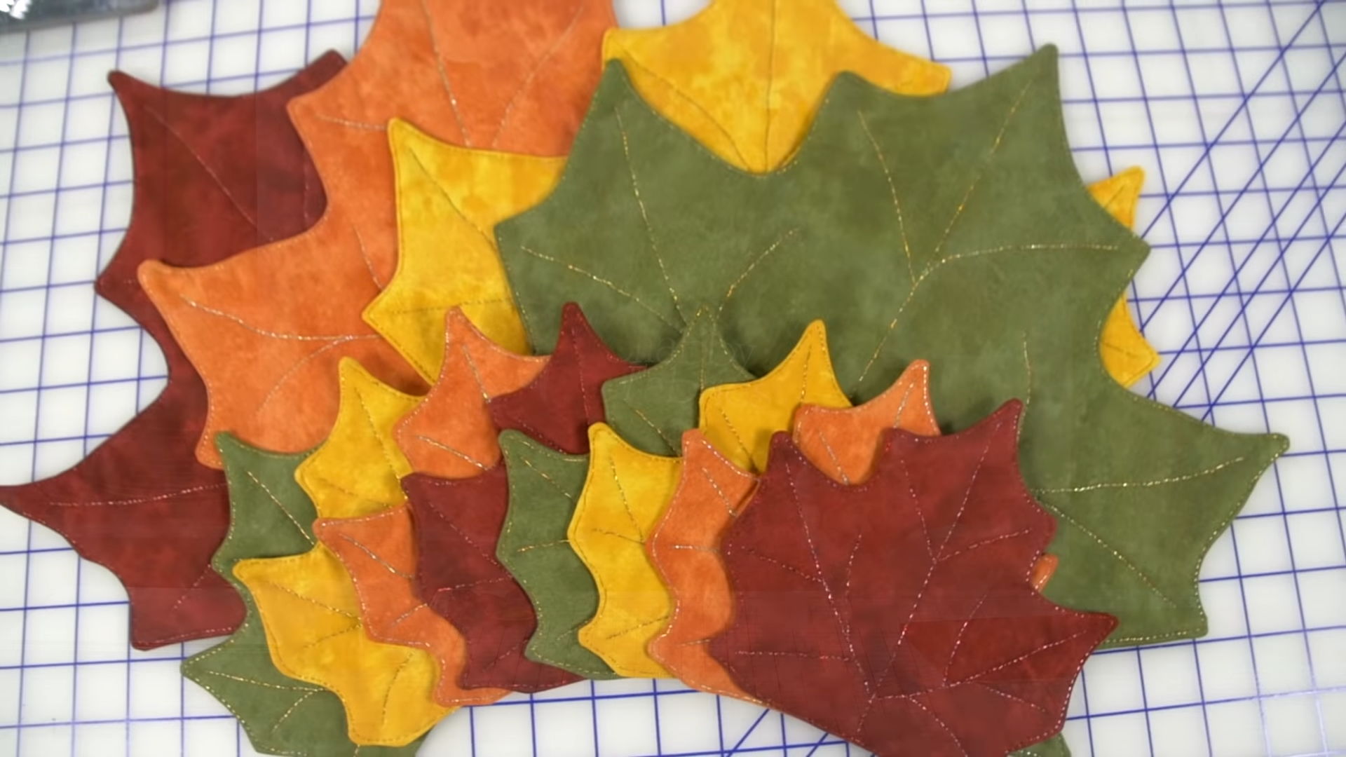 Осеннее настроение: салфетки в виде кленовых листьев декор,мастер-класс,шитье