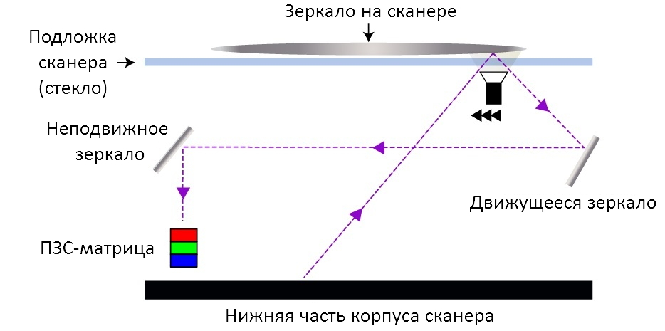 Как выглядит скан зеркала