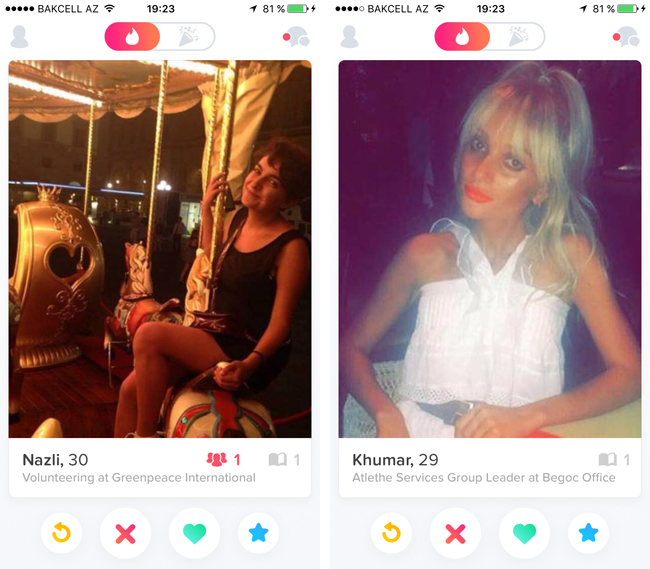 Девушки из Tinder в Баку