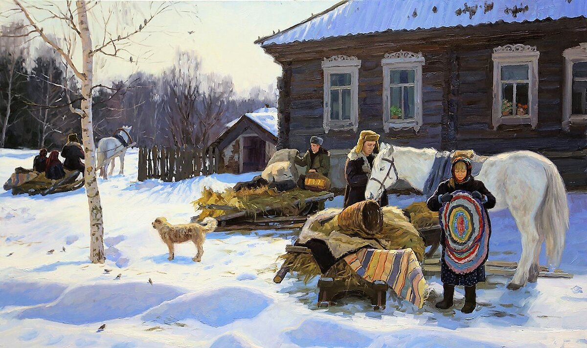 «Март. В дорогу», 2014, холст, масло