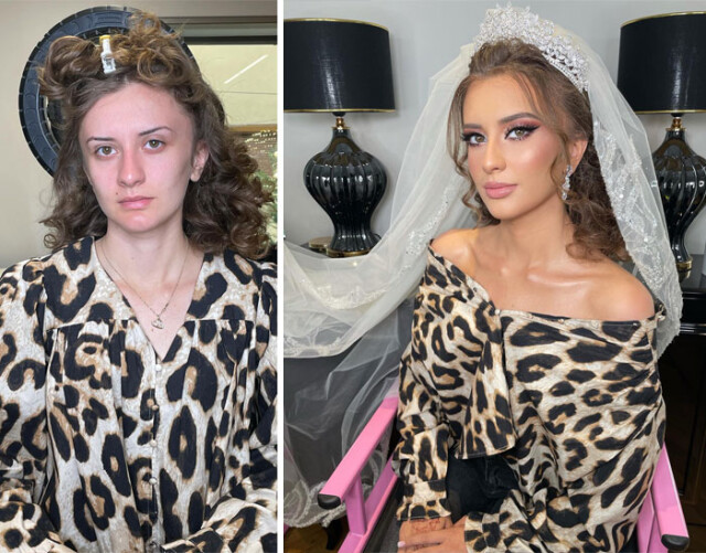 Девушки до и после свадебного макияжа от косовского визажиста Арбера Бютюки Arber, Bytyqi, лучших, предлагаем, взглянуть, несколько, новых, свадебных, образов, Арбера, благодаря, Создание, счастливой, которым, обычные, девушки, женщины, превращаются, настоящих, принцесс