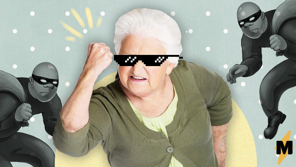 Грабитель-гигант вскрывал тачку бабули, но 136 кг её не испугали. Она знала, как отправить здоровяка в бегство