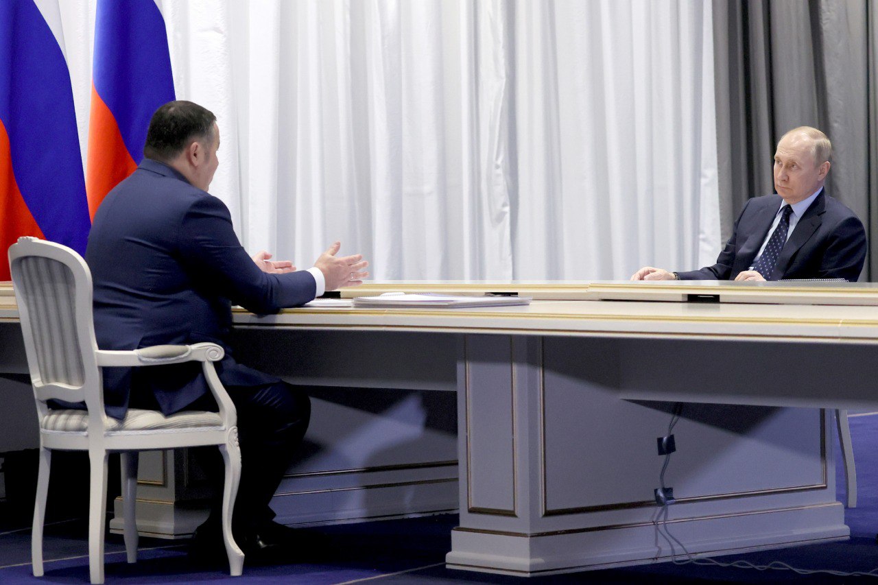 Владимир Путин и Игорь Руденя обсудили социально-экономическое развитие Тверской области