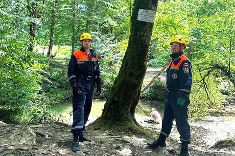 В лесах под Сочи на деревьях размещают объявления с контактами спасательных служб
