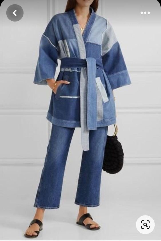 21. сшить кимоно из старых джинсовых вещей, фото из открытых источников