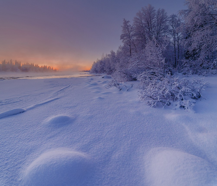 Морозные зимние пейзажи на снимках Романа Горячего и стихи русских поэтов-классиков о зиме! 