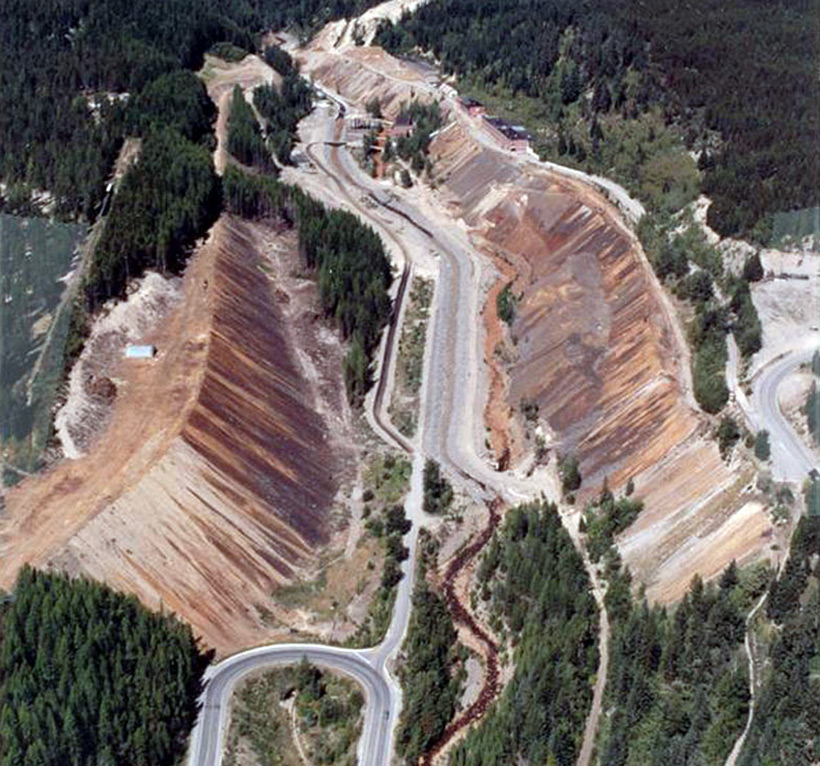 Рудник Mark Creek до озеленения - рефорестизации