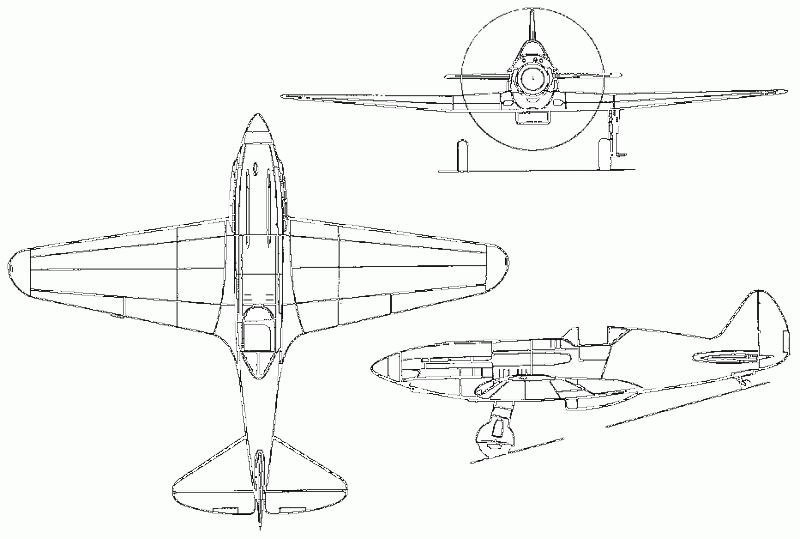 Лишнее водоизмещение истребителя P-38 "Лайтнинг" ввс