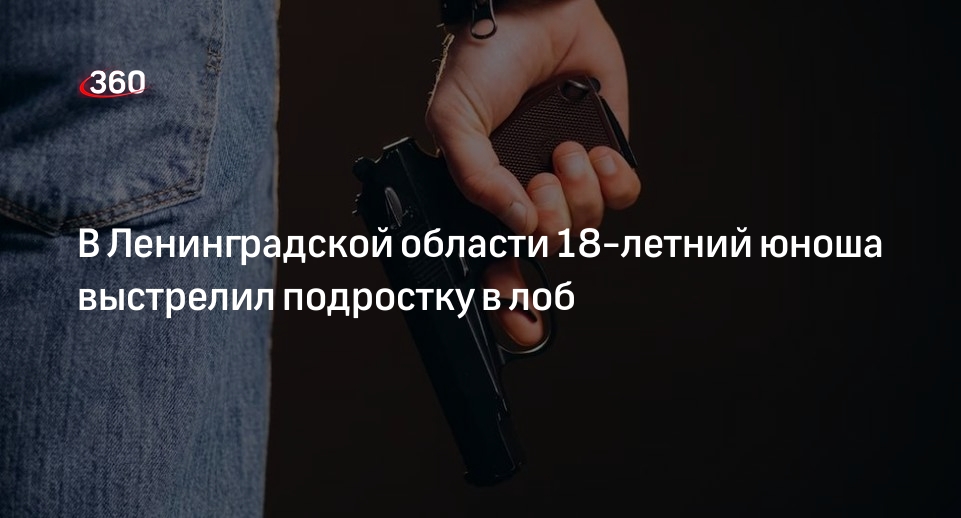 В Ленинградской области 18-летний юноша выстрелил подростку в лоб
