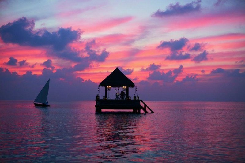 16. В бунгало на воде на Мальдивах. места для отдыха, отдых, природа, путешествие