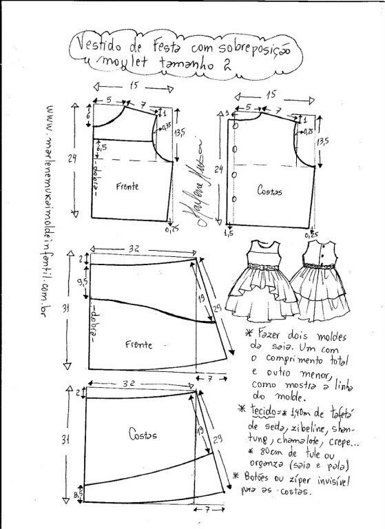 Выкройка платья на выпускной в детском саду выкройка платья,детское платье,Одежда