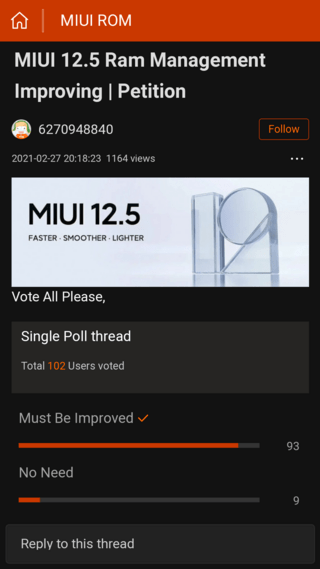 Пользователи требуют от Xiaomi улучшить MIUI 12.5 Xiaomi, памятью, памяти, жалуются, приложения, управление, Пользователи, управлении, улучшения, голосуют, пользователи, петиция, опубликована, релизе, смартфонах, проблем, подобных, обсуждения, результате, проблему В
