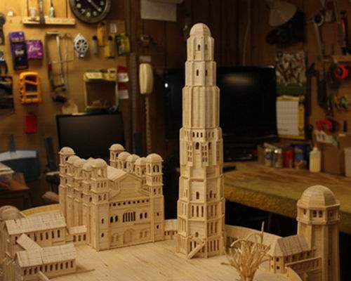 Город МинасТирит из зубочисток (7 фото) Город МинасТирит из зубочисток (7 фото)