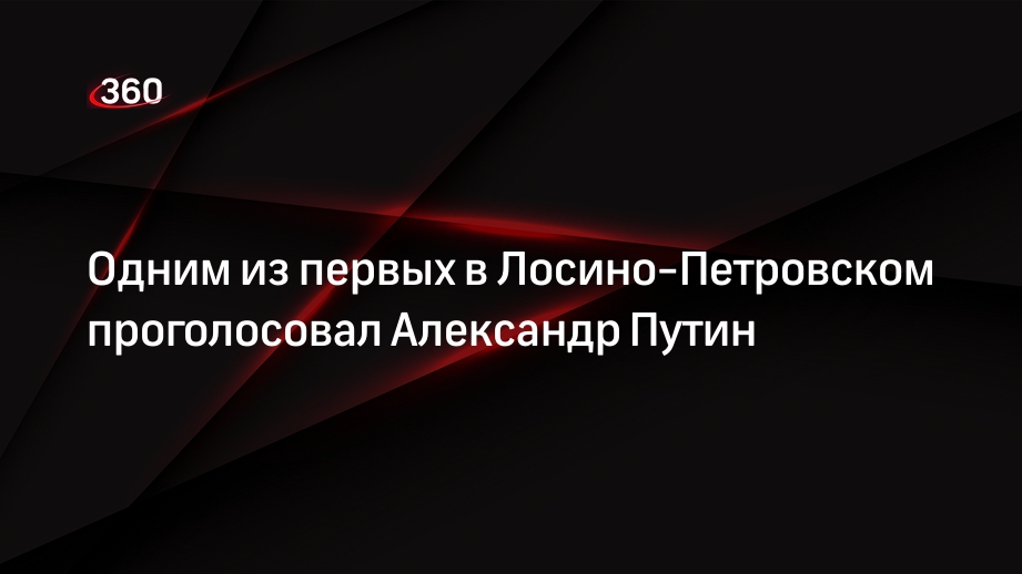 Александр Путин проголосовал за президента России в Лосино-Петровском округе