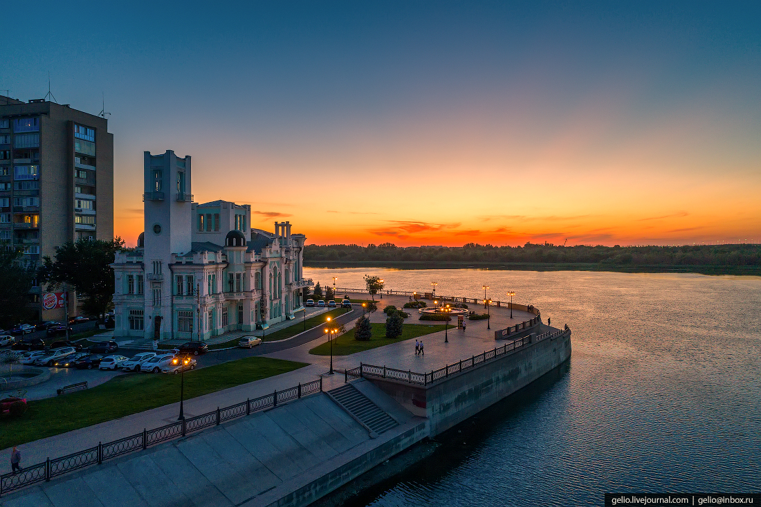 Астрахань с высоты Стрелка