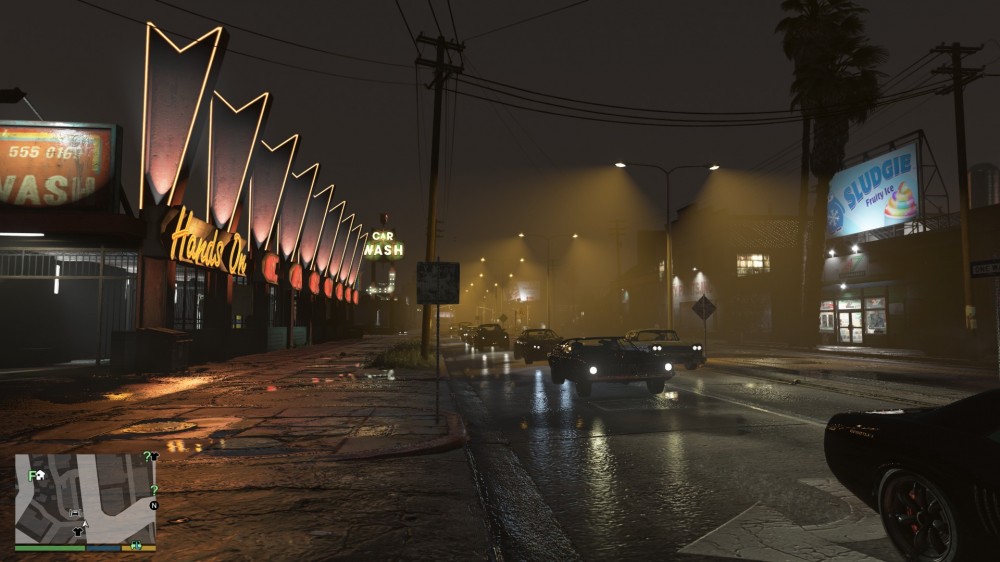 Скриншот из GTA V на максималках с модами, сделанный на GS75 Stealth