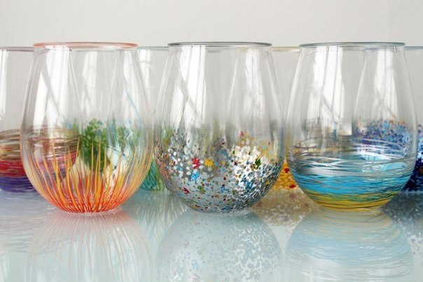 Декор стаканов: сделайте праздник ярче! стаканов, довольно, украсить, необходимую, нижнюю, этого, простого, метода, Просто, берем, фломастеры, раскрашиваем, атмосферу, создать, помощью, часть, любым, простым, рисунком, узоромДекор