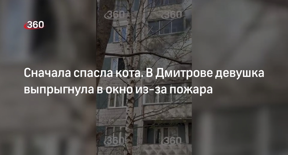 В Дмитрове соседи помогли спастись выпрыгнувшей в окно из-за пожара девушке