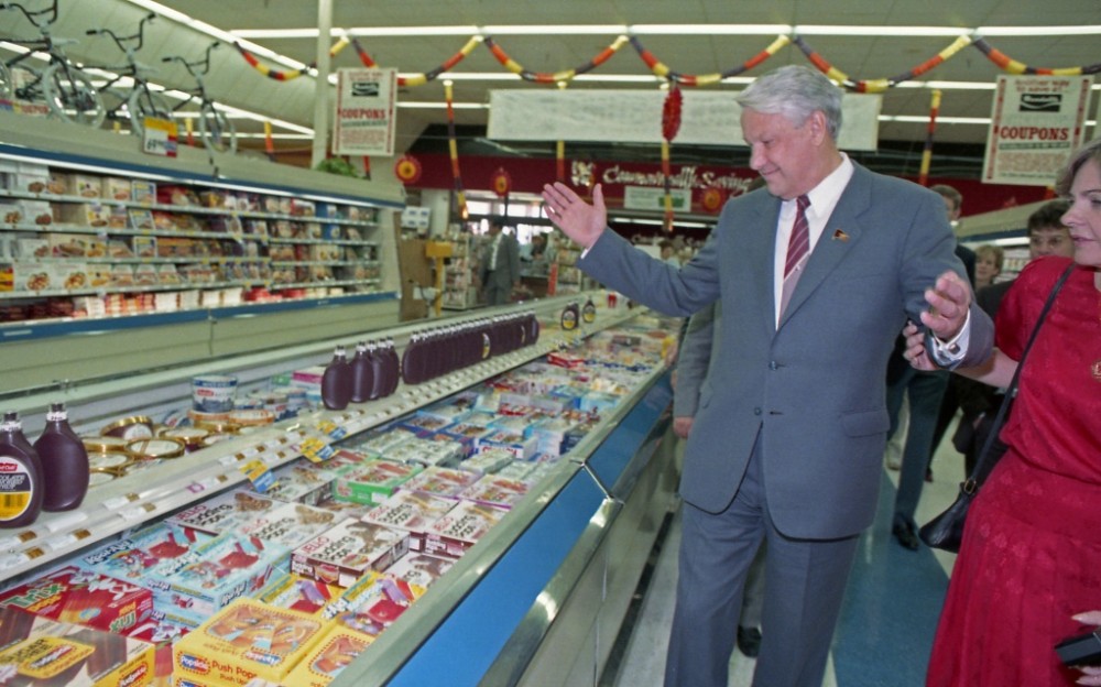 Как Ельцин впервые в жизни сходил в супермаркет США. Визит 1989 года