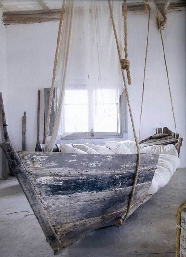Из старой лодки получится дизайнерская кровать отходы в доходы, советы, хозяйство