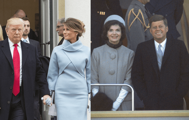5 образов Мелании Трамп, вдохновленные стилем Жаклин Кеннеди Жаклин Кеннеди,знаменитости,Мелания Трамп,мода и красота,первые леди,стиль