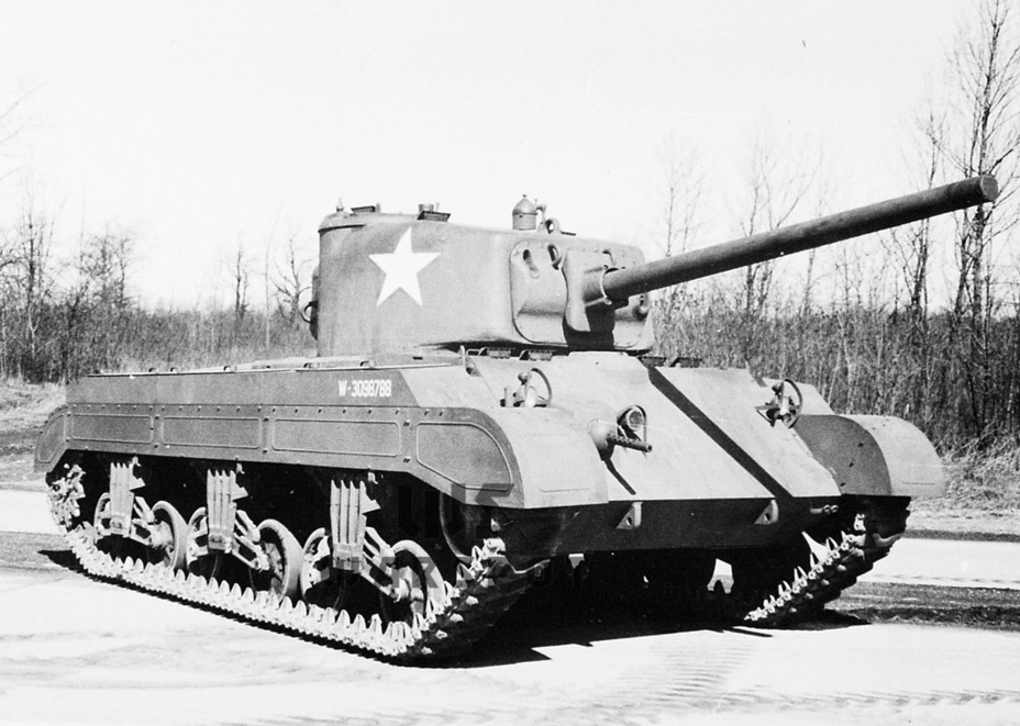 ​Второй опытный образец Medium Tank T23. Первоначально оба опытных образца были одинаковыми с точки зрения конфигурации, но по итогу испытаний первой опытной машины в её конструкцию внесли некоторые изменения - Электротанк по-американски | Warspot.ru