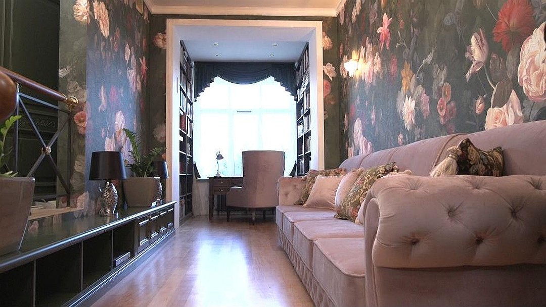 Лариса Гузеева в доме в Куркино сделала ремонт в викторианском стиле. Фото: кадры из программы "Идеальный ремонт". 