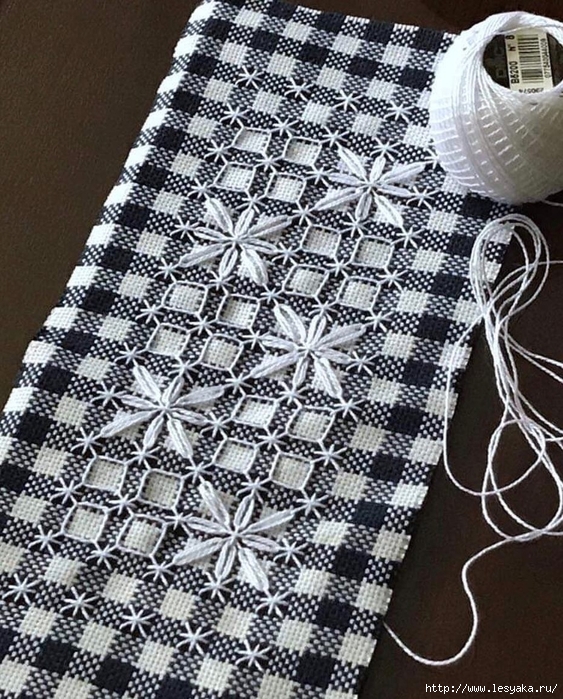 Швейцарская вышивка - уникальная техника для вышивания по ткани в клеточку! идеи,очень умелые ручки