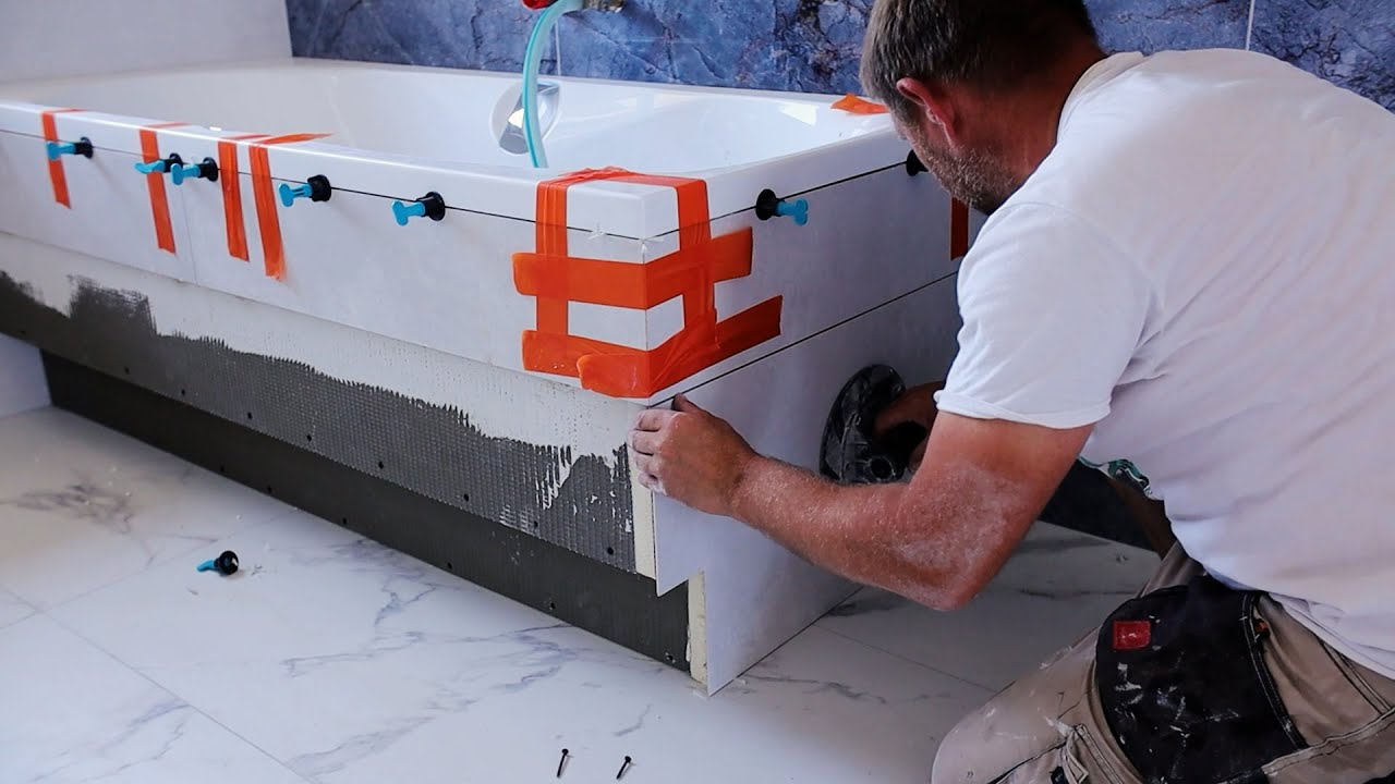 JAK WYKONAĆ ZABUDOWĘ WANNY KROK PO KROKU . Budowa domu parterowego .#dom100m2  #łazienka