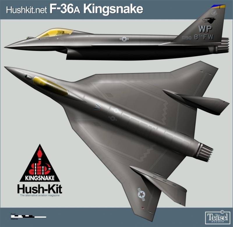 Гипотетическое авиастроение: преимущества и проблемы концепта F-36 Kingsnake Гипотетическое авиастроение: преимущества и проблемы концепта F-36 Kingsnake ввс