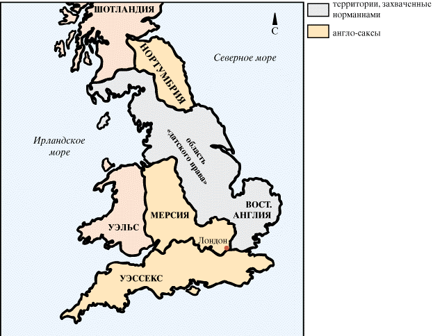 ​Карта Англии, IX в.  imgplusdb.com/ - Англо-скандинавская «битва за Британию» IX – XI века | Warspot.ru