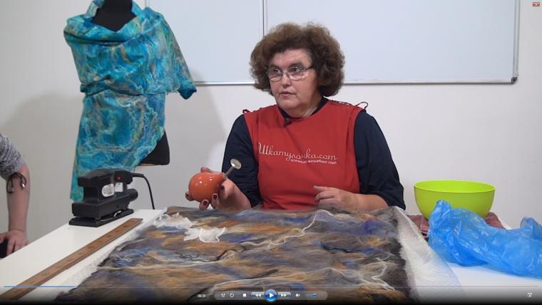 Авторская техника палантинов-паутинок