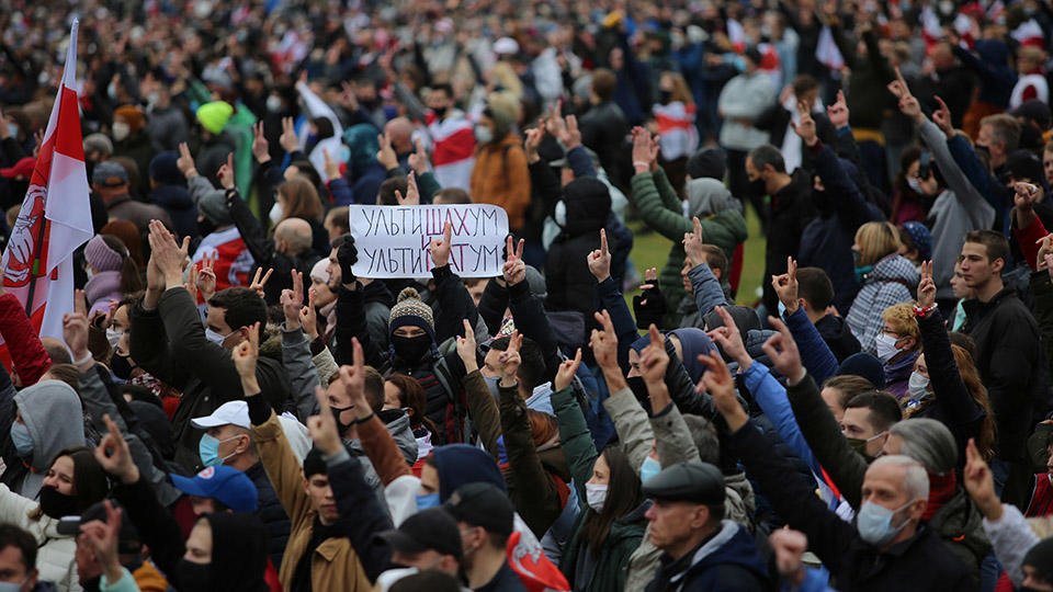 Более 300 человек задержали в ходе акций протеста в Белоруссии