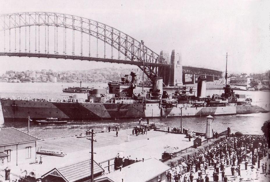 ​Крейсер Sydney в родном городе 10 февраля 1941 года awm.gov.au - Крейсер Sydney: триумф и трагедия | Warspot.ru