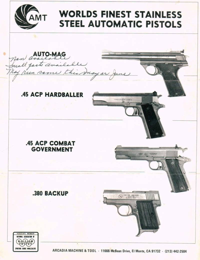 Аристократ из Пасадены. Вариации на тему Auto Mag Аристократ из Пасадены. Вариации на тему Auto Mag оружие