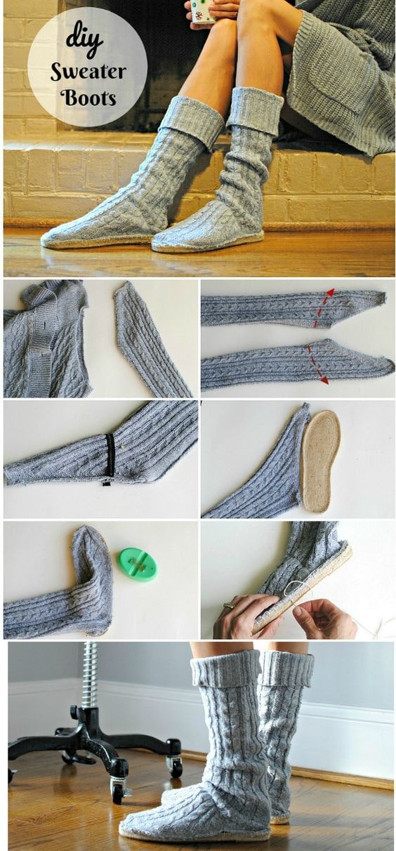 Выкинуть нельзя, переделать: классные идеи по переделке старых свитеров в нужные и красивые вещицы свитеров, можно, свитер, которые, сшить, может, потому, переделки, старых, любимую, ценен, каждого, обувь, теплую, рукавов, домаНесколько, свитера, сохранить, варежкиИз, теплые