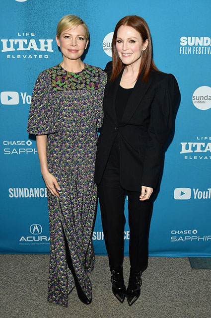 Мишель Уильямс и Джулианна Мур на Sundance Film Festival красная дорожка