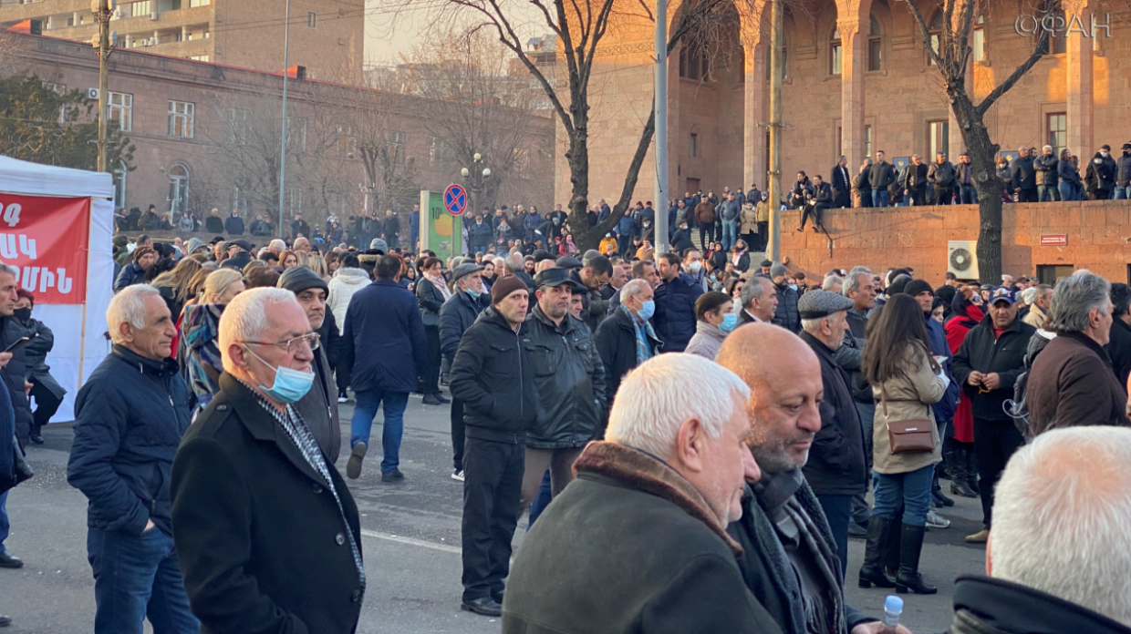 Акция протеста против Пашиняна в столице Армении