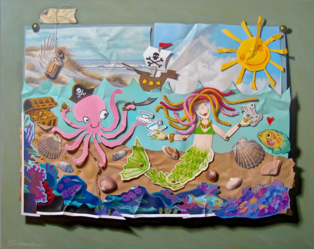 Оптическая иллюзия в живописи. Вы можете подумать, что это коллаж, но нет... Оптическая иллюзия в живописи. Вы можете подумать, что это коллаж, но нет...