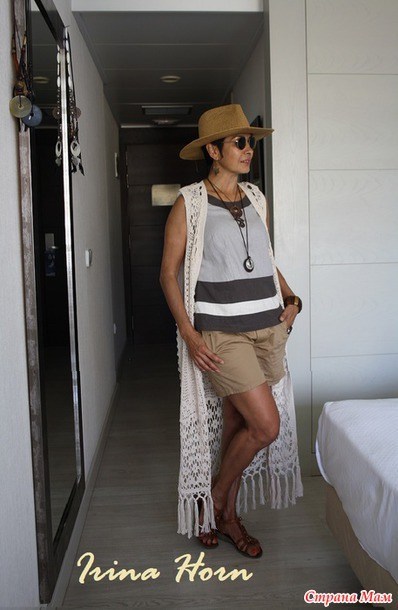 Длинный жилет “Подсолнухи” в стиле бохо шик от Ирины Хорн Длинный жилет “Подсолнухи” в стиле бохо шик от Ирины Хорн жилет бохо,рукоделие,своими руками