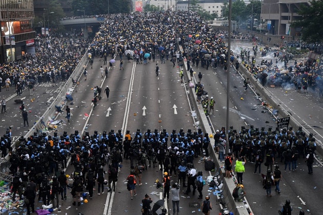 Анархия и беспредел на улицах Гонконга новости,события,в мире,новости,политика