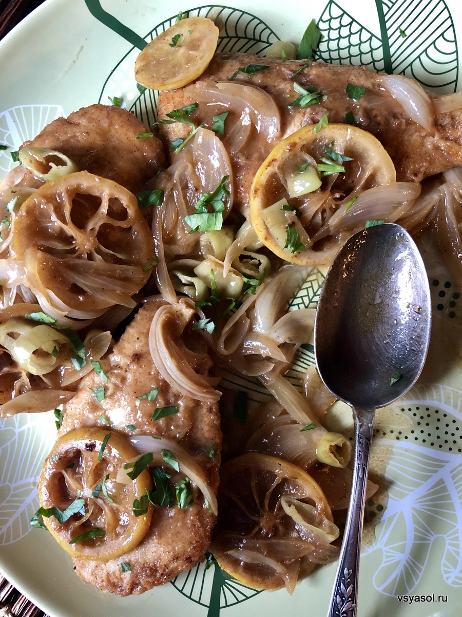 Пикката с куриными грудками грудки, куриные, куски, приготовления, масла, сливочного, масло, черный, добавьте, пикката, оливкового, нарезанная, лимона, курицы, молотый, минуты, piccata, способ, среднесильном, Когда