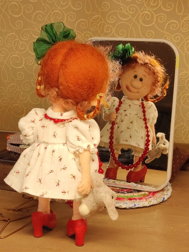Куколки из шерсти Натальи Савиновой 